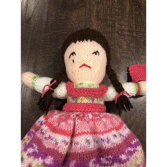 Topsy Turvey Knit‎ Plush Handmade Doll - 2 Dolls in One - Reversible Happy Sad - Picture 11 of 16